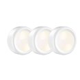 thumbnail image 1 of Wireless Cabinet & Showcase Lighting, Dimmable Under-Cabinet Kit, Kitchen Touch Lamp Remote-Controlled Battery LED Spotlights, 3-Pack, 1 of 7