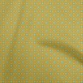 thumbnail image 1 of oneOone Polyester Spandex Yellow Fabric Asian Floral Tiles Craft Projects Decor Fabric Printed By The Yard 56 Inch Wide, 1 of 4