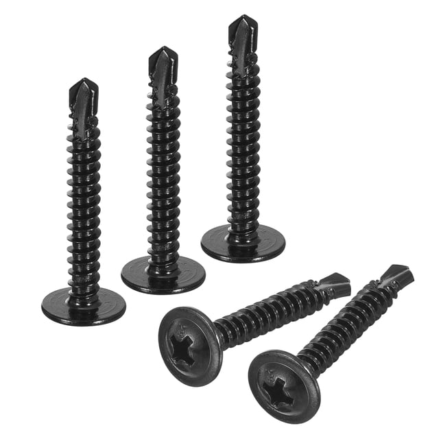 Unique Bargains Phillips Head Self Tapping Screws, 100pcs #8x1-1/4' Sheet Metal Screw