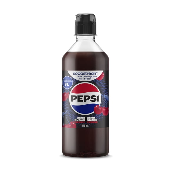 Mélange pour boisson SodaStream Pepsi®Cerise Zéro sucre