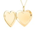 thumbnail image 2 of Initial Heart Locket Necklace in 10K Yellow Gold, 2 of 2
