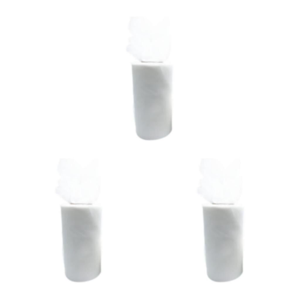 Maytalsory Polyester Durable And Reliable White Roll Wrist Tulle Essential For DIY Weddings Roll Tulle white 3Set