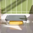 thumbnail image 3 of Mainstays Rectangle Glass Food Storage Container with PE Lid 2.5 L, 3 of 6