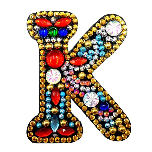 Porte-clés de Noël 26 Lettres Pendentif Strass