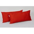 thumbnail image 3 of Vargottam Indoor/Outdoor Polyester Fabric Lumbar Pillow With Insert, All-Weather Waterproof Decorative Throw Pillow for Patio Furniture-Set of 2 - Red, 3 of 7