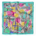 thumbnail image 3 of Bimba Womens Rectangular Printed Cotton Voile Scarf Neck Head Wrap-40 x 40 Inches, 3 of 7