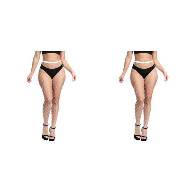 kurtrusly Fashionable Pantyhose Lightweight And Breathable For Stylish Female Opaque Tights Fishnet Stocking 2Set
