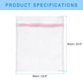 thumbnail image 2 of Unique Bargains 3Pack 23.6'x23.6' Mesh Laundry Bags with Zipper Mesh Wash Bags for Laundry Pink, 2 of 5