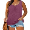 thumbnail image 2 of Birdeem Camisole pour Femmes Mode pour Femmes Couleur Unie Sans Manches à Col en V Camisole, 2 of 12
