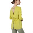thumbnail image 1 of Long Sleeve Workout Shirts for Women Open Back Yoga Tops Athletic Clothes, 1 of 6