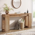 thumbnail image 1 of Tribesigns 70.9" Extra Long Console Table, Wood Sofa Table Behind Couch for Living Room, Light Oak, 1 of 5