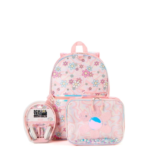 ENSEMBLE DE SAC À DOS FLEURI 3 PIÈCES