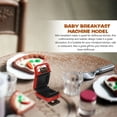thumbnail image 3 of Estbridge Mini Waffle Maker Set of 2 House Eggette Breakfast Machine Red Plastic, 3 of 6