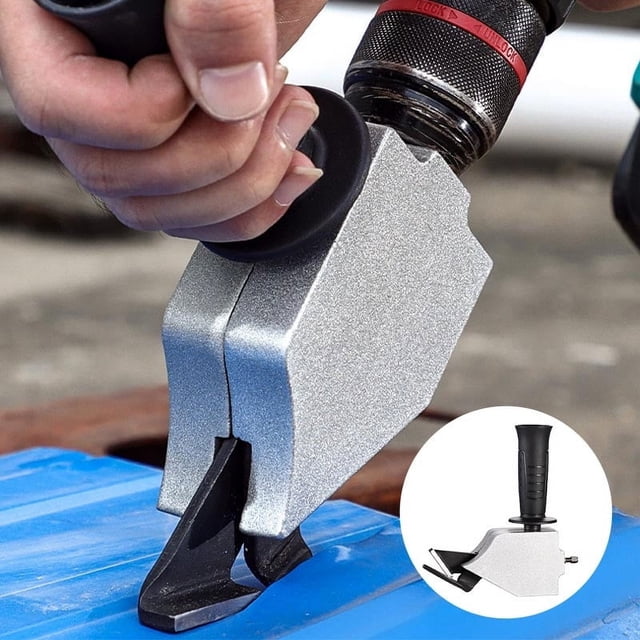 PRETXORVE Perceuse avec Poignée Cisailles en Métal à Utiliser Coupe-Tôle Bricolage Perceuse à Poignée