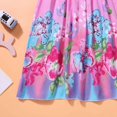 thumbnail image 4 of Robe d'Été Filles Robe de Fleurs Enfants Fille Belle Robe Bohème Plage Robes de Coton Sans Manches Arc-en-Ciel Robe de Soleil avec Collier 2-10 Ans, 4 of 9