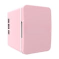 thumbnail image 1 of Mini Fridge 6 Liter/8 Cans For Bedroom Dorm & Car Personal Small Refrigerator For Makeup Beverage Drinks Portable Thermoelectric Cooler & Warmer Glass Door, 1 of 8