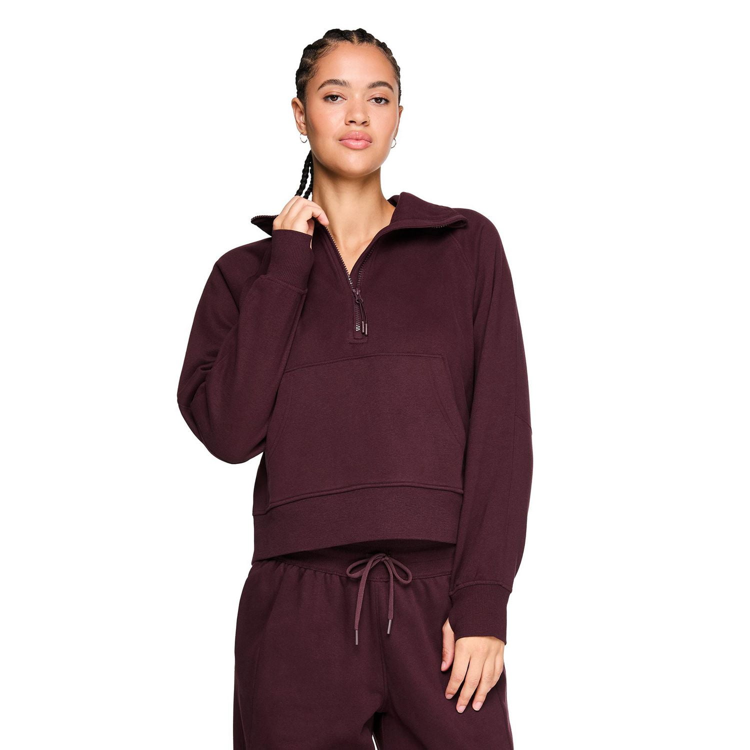 Athletic Works Women's Half Zip Sweatshirt