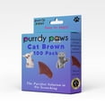 thumbnail image 1 of Purrdy Paws 100 Pack Soft Nail Caps for Cat Claws Brown Large, 1 of 4
