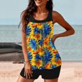 thumbnail image 4 of Weiqiqre Modest Swimsuits for Women Two Piece Bathing Suits Blouson Tank Top with Boyshorts Tummy Control Modest Swimsuits, 4 of 6