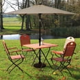 thumbnail image 3 of Costway Parasol Solaire de Patio 9 Pi, Parasol de Marché à DEL, Acier Inclinable avec Manivelle, Extérieur, 3 of 10