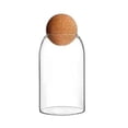 thumbnail image 2 of Meitianfacai Glass Airtight Food Storage Containers, Plastic Cereal Kitchen Stackable Food Storage Buckets Food Canisters for Kitchen Pantry Organization Snacks and Sugar, White(800ml), 2 of 9