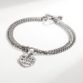 thumbnail image 1 of Jinsinto Women's Crystal Pavé Heart Stretch Bracelet, 1 of 3