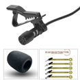 thumbnail image 4 of Black Lavalier Lapel Microphone 3.5mm XLR 3-Pin XLR 4-Pin for Wireless System, 4 of 5