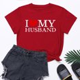 thumbnail image 1 of Meichang T-Shirts Graphiques pour Femmes T-Shirts de la Saint-Valentin T-Shirts Graphiques Mignons avec Cœur Hauts Décontractés à Col Rond Manches Courtes Coupe Ample T-Shirts de Fête T-Shirts de la Saint-Valentin, 1 of 7