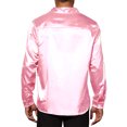 thumbnail image 3 of INSPIRE CHIC Men's Dress Satin V Neck Long Sleeves Button Down Party Shirts, 3 of 5