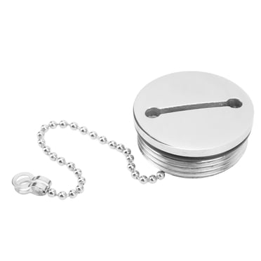Bouchon de Réservoir de Gaz pour Bateau, Réservoir de Carburant Marin pour Bateau, Remplacement du Bouchon de Réservoir de Gaz en Acier Inoxydable avec Chaîne, Performance Prouvée