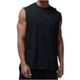 thumbnail image 3 of Besolor Men's Athletic Tank Tops Crewneck Sleeveless Workout Shirts Casual Muscle Gym Solid Color Base Tees, 3 of 4