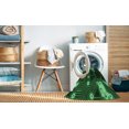 thumbnail image 2 of Ahgly Company Machine Washable Indoor Square Transitional Dark Forest Green Area Rugs, 6' Square, 2 of 7