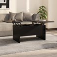 thumbnail image 1 of vidaXL Coffee Table Black 80x50x42.5 cm Engineered Wood, 1 of 6