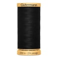 thumbnail image 1 of GÜTERMANN coton 50wt fil, 250 m (273.4 yd), noir, Strong & Lustrous for Sewing, 1 of 4