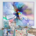 thumbnail image 3 of Designart - Fleur Bleue Abstraite Créative - Art Mural Floral Très Grand, 3 of 3