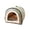 Green1, variant on Indoor Cat Bed with Orthopedic Support Warm Deep Sleep Tent Removable Washable Cushion Enclosed for Comfort and Recovery