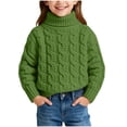 thumbnail image 1 of Birdeem Chandail Tricoté d'Hiver pour Enfants, Couleur Unie, Col Montant, Col Rabattable, Haut à la Mode, Hauts pour Enfants, 1 of 6