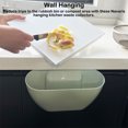 thumbnail image 2 of relayinert Hanging Kitchen Garbage Bin - Cabinet Container Box for food vegetable skin kitchen storage items on the workbench white, 2 of 5