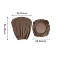 thumbnail image 3 of Split Office Chair Cover Waterproof Universal polyester Stretchable Computer Washable Protective coffee, 3 of 9