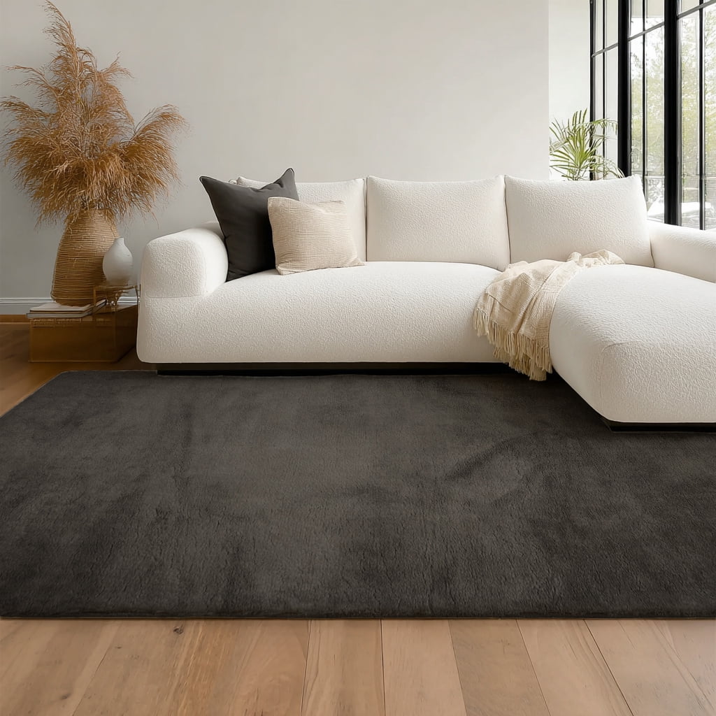 Tapis Argo Lavable A la Machine Moelleux et Shaggy pour Salon, Chambre, Salle Manger, Entrée, Couloir Plus Encore.