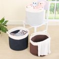 thumbnail image 5 of Unique Bargains Large Storage Baskets Cotton Rope Basket Woven Laundry Basket with Handle, 5 of 5