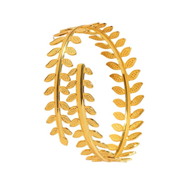 kurtrusly Brassard Feuille de Mode Femmes Bras Bracelet pour la Plage de Mariage de Graduation