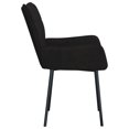 thumbnail image 3 of vidaXL Dining Chairs 2 pcs Black Velvet, 3 of 5