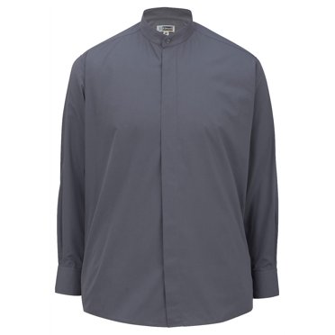 Vêtements Chemise en Popeline pour Homme à Col Officier avec Poignets Ajustables