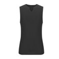 thumbnail image 3 of Yuyuzo Tank Tops for Men Notch V Neck Slim Fitted Tunic Tops Summer Casual Solid Color Basic Shirts, 3 of 5