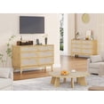 thumbnail image 3 of 6 Rattan Drawer Dresser with USB Ports and Outlets,  for Bedroom, Living Room,Hallway,Bedside,Dining Room, 3 of 12