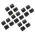 thumbnail image 3 of 20 Pcs Chaise Jambe Plancher Protecteur Rectangulaire Transparent Noir Feutre Mat Anti-Rayures Réduire le Bruit Table Jambe Couverture L, 3 of 12
