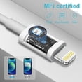 thumbnail image 2 of For Apple I Phone 15 /15 Pro/15 pro max Charger USB C Wall Charger Fast Charging 20W PD ( MFI Certified) Adapter with 6 FT USB C Braided Cable Compatible with IPhone 15/15Pro/15 ProMAX, 2 of 6