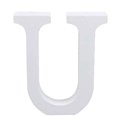 thumbnail image 2 of Agiferg Wood Wooden Letters White Alphabet Wedding Birthday Party Home Decorations U, 2 of 3