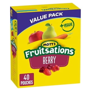 Mott's Fruitsations + Veggie Gluten Free Berry Fruit Flavoured Snacks